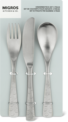 Migros Kitchen & Co. Set Kinderbesteck 3-teilig silber