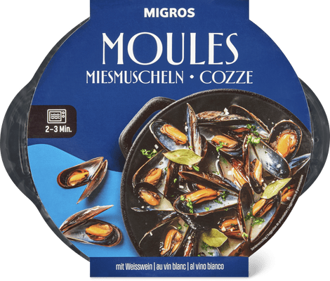 Migros Miesmuscheln mit Weissweinsauce