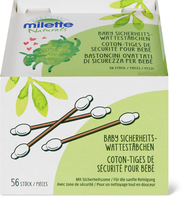 Milette Baby Care Naturals Coton-tiges de sécurité