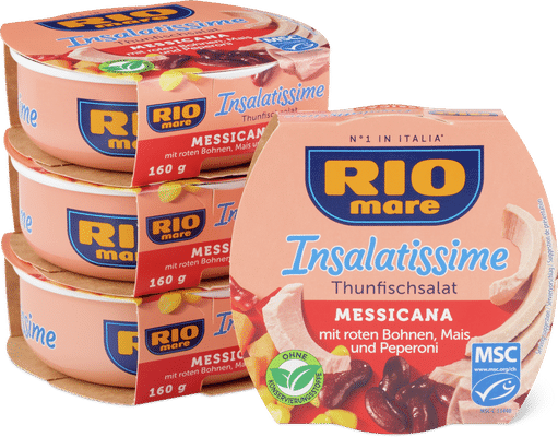 Rio Mare Insalatissime Messicana With Red Beans, Sweetcorn & Peppers