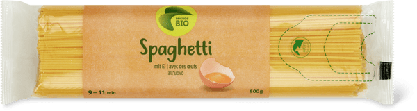 Bio Spaghetti mit Ei