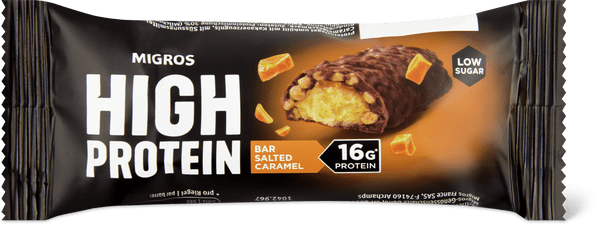 Migros Barre protéinée Salted Caramel
