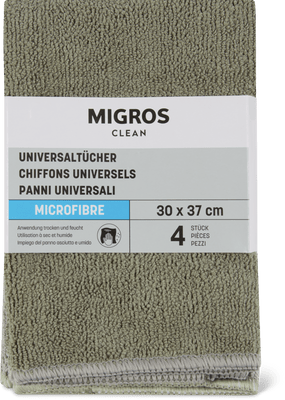 Migros Clean Microfasertücher 30X37 cm 4 Stk.