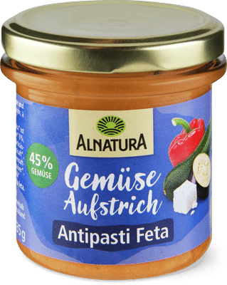 Alnatura Bio Crema spalmabile alle verdure Antipasti feta