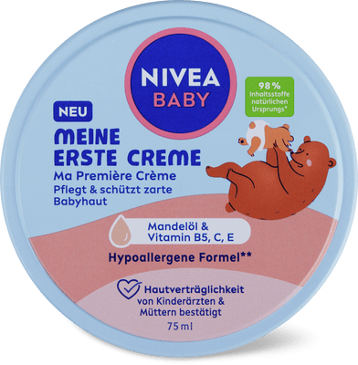 Nivea meine erste creme Olio di mandorle, vitamina B5, C, E