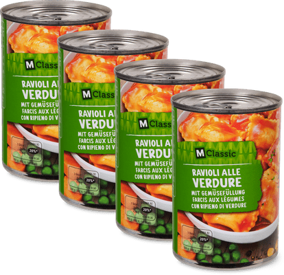 M-Classic Ravioli alle Verdure farcis aux légumes