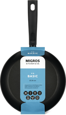 Migros Kitchen & Co. Padella Ø 24 cm, bassa, nero