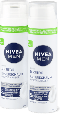 Nivea Men Sensitive Rasierschaum 0% Alkohol, Ultra Glide