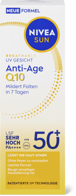 Nivea Sun UV Face Anti-Age Q10 Sonnencreme LSF 50+