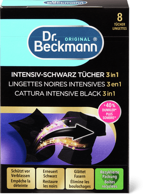 Dr. Beckmann Intensive Black 3-in-1 Wipes