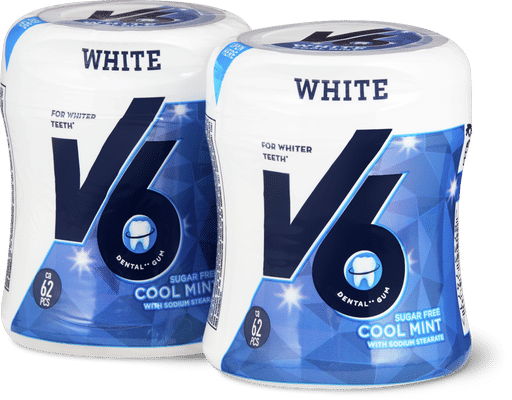 V6 Dental Gum White Cool Mint