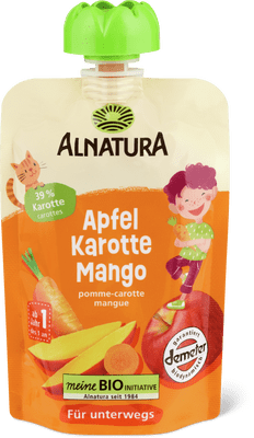 Alnatura Bio Demeter Quetschbeutel Apfel Karotte Mango