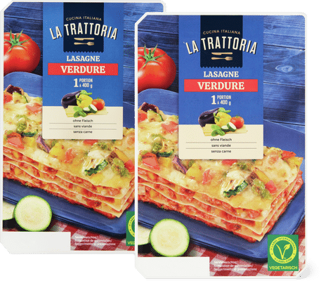 La Trattoria Lasagne Verdure