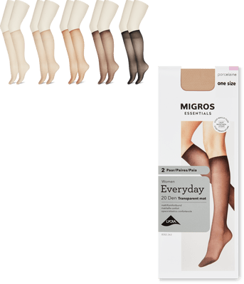 Mi-bas dames Transparent mat 20D