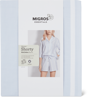 Damen Shorty Webware, gestreift