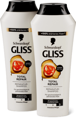 Gliss Total Repair Shampoo strapaziertes, trockenes Haar
