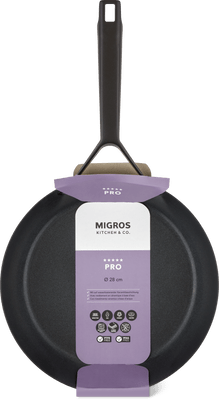 Kitchen & Co. Pro Bratpfanne Ø 28 cm, schwarz