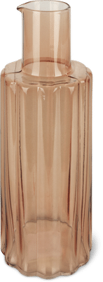 Risa Carafe aspect ondulé brun, 1 l