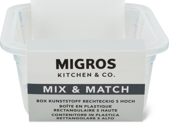 Migros Kitchen & Co. Box Kunststoff hoch rechteckig, S, 0.45l