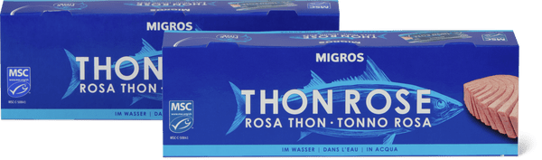 Migros Rosa Thon im Wasser