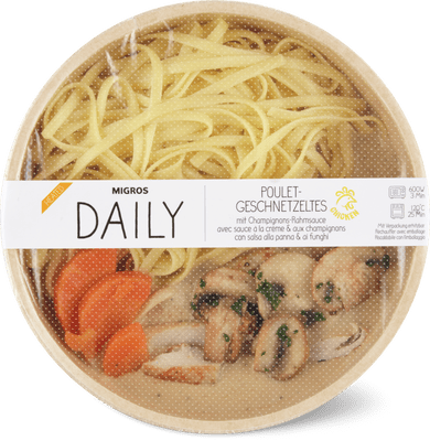 Migros Daily ﻿Cotoletta alla crema e tagliatelle