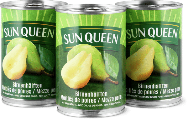 Sun Queen Mezze pere con succo di pera