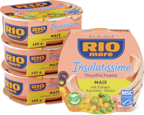Rio Mare Insalatissime Maïs aux petits pois, carottes et olives