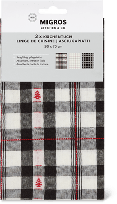 Migros Kitchen & Co. Linges de cuisine noirs