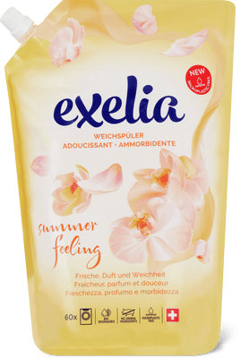 Exelia Recharge d’adoucissant Liquide, Summer Feeling, 60 lavages