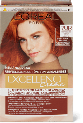 L'Oréal Paris Dauerhafte Haarfarbe ohne Ammoniak Nude 7UR  Terracotta