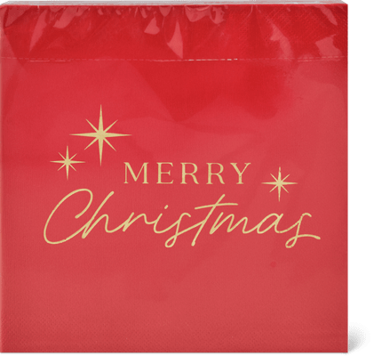 Migros Home Serviettes en papier Merry Christmas, rouge