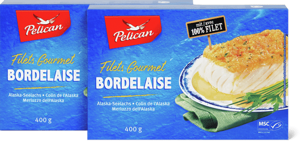 Pelican Filets Gourmet MSC Merluzzo dell'Alaska Bordelaise