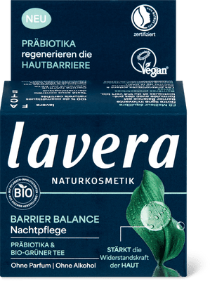 Lavera Barrier Balance night care  Prebiotics & green tea