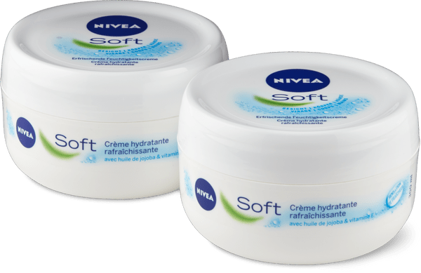 Nivea Soft erfrischende Feuchtigkeitscreme Topf Körper, Gesicht, Hände