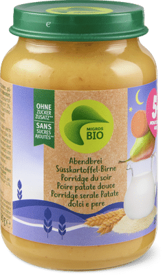 Bio Porridge du soir poire patate douce à partir de 5 mois
