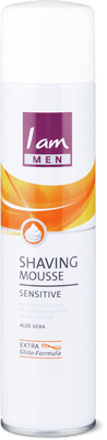 I am Shaving Mousse Sensitive Aloe vera / Formula extra scorrevole