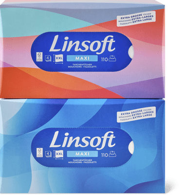 Linsoft Boîte de mouchoirs Linsoft Maxi, 4 épaisseurs