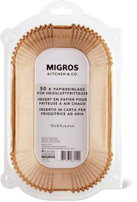 Migros Kitchen & Co. Airfryer Backpapier 19x8.9cm