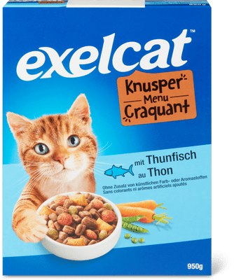 Exelcat Menu croccante con tonno