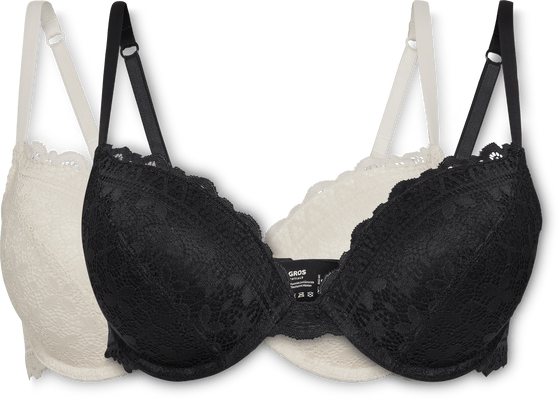 Ladies Lace bra duo wired pushed