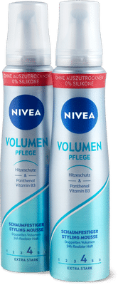 Nivea Volumen Pflege Styling Mousse extra starker Halt