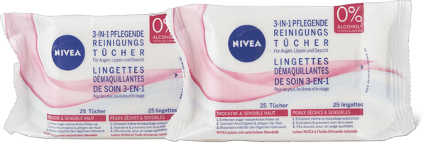 Nivea Lingettes démaquillantes de soin 3 en 1
