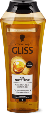 Gliss Shampooing Oil Nutritive cheveux secs et abîmés