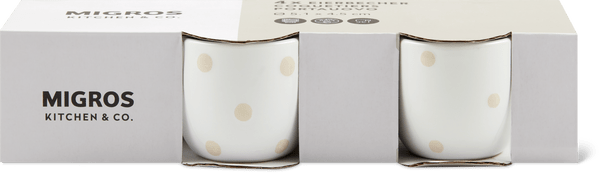 Kitchen & Co. Coquetiers bicolores, 5,1 x 4,5 cm