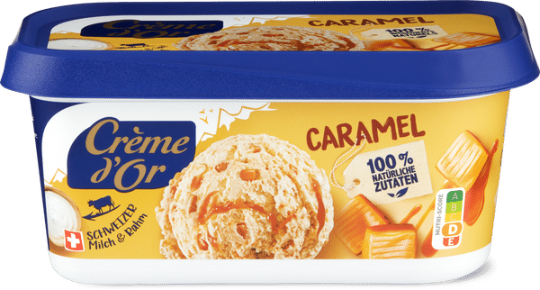 Crème d'or Glace en bac Caramel