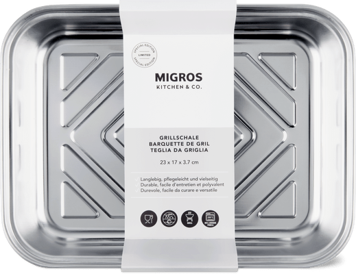 Migros Kitchen & Co. Barquette de gril 23 x 17 x 3.7 cm