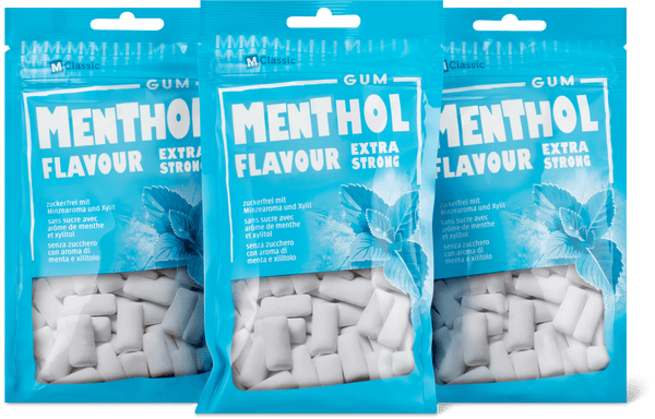 M-Classic Chewing Gum Menthol extra strong