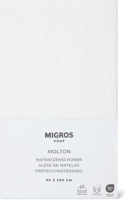 Migros Home Molton Mattress Protector 90 x 200 cm, White