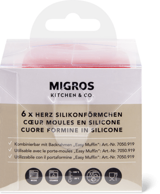 Silikonförmchen Herz