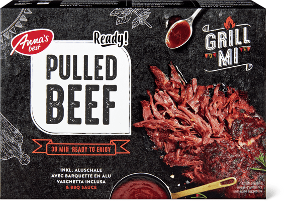 Grill mi Pulled Beef mit Sauce